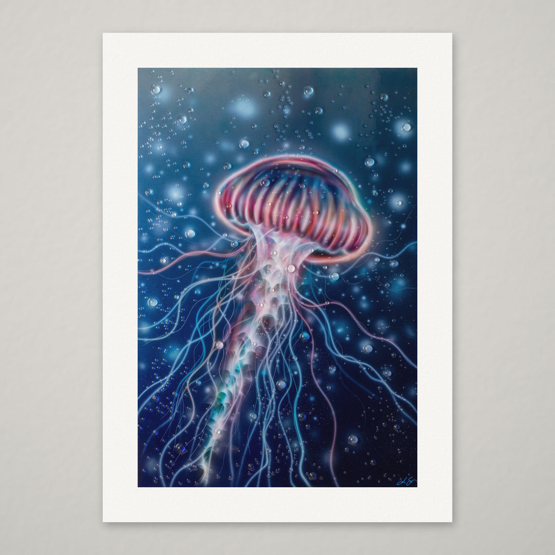 LIVEWIRE – Hand-Embellished Limited Edition on Watercolor Paper