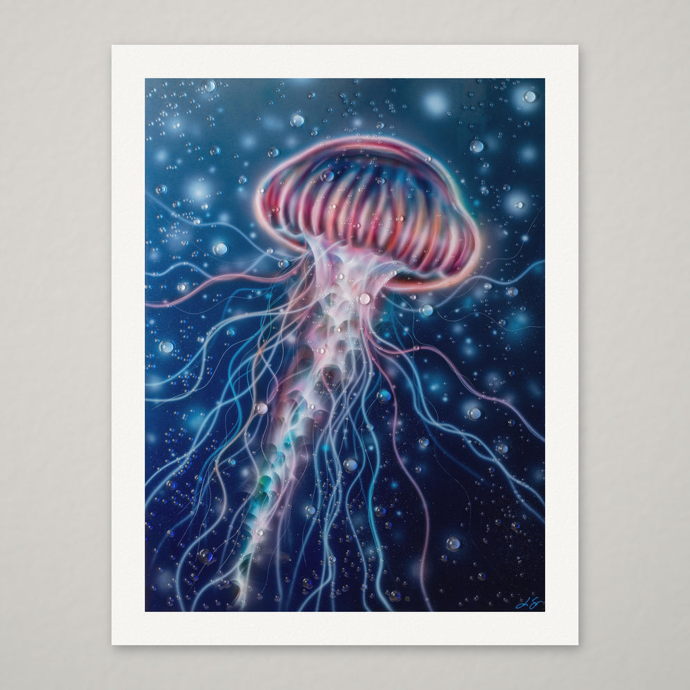 LIVEWIRE – Hand-Embellished Limited Edition on Watercolor Paper