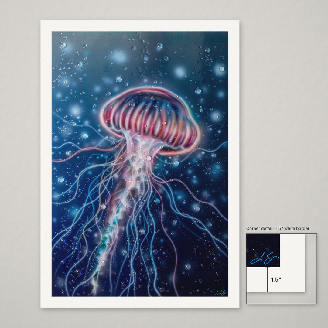 LIVEWIRE – Hand-Embellished Limited Edition on Watercolor Paper