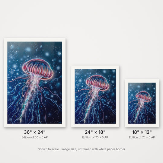 LIVEWIRE – Hand-Embellished Limited Edition on Watercolor Paper