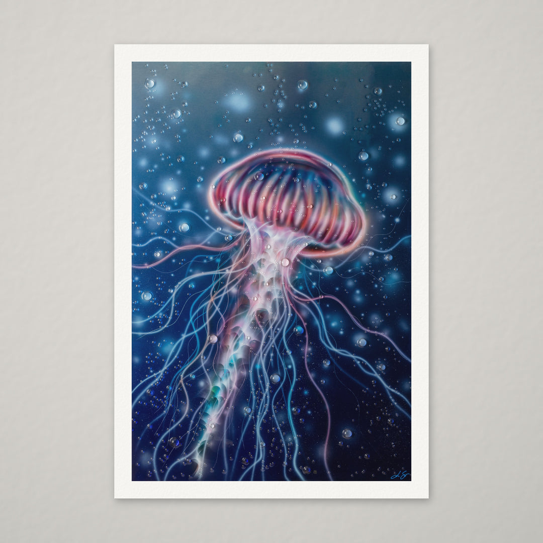 LIVEWIRE – Hand-Embellished Limited Edition on Watercolor Paper