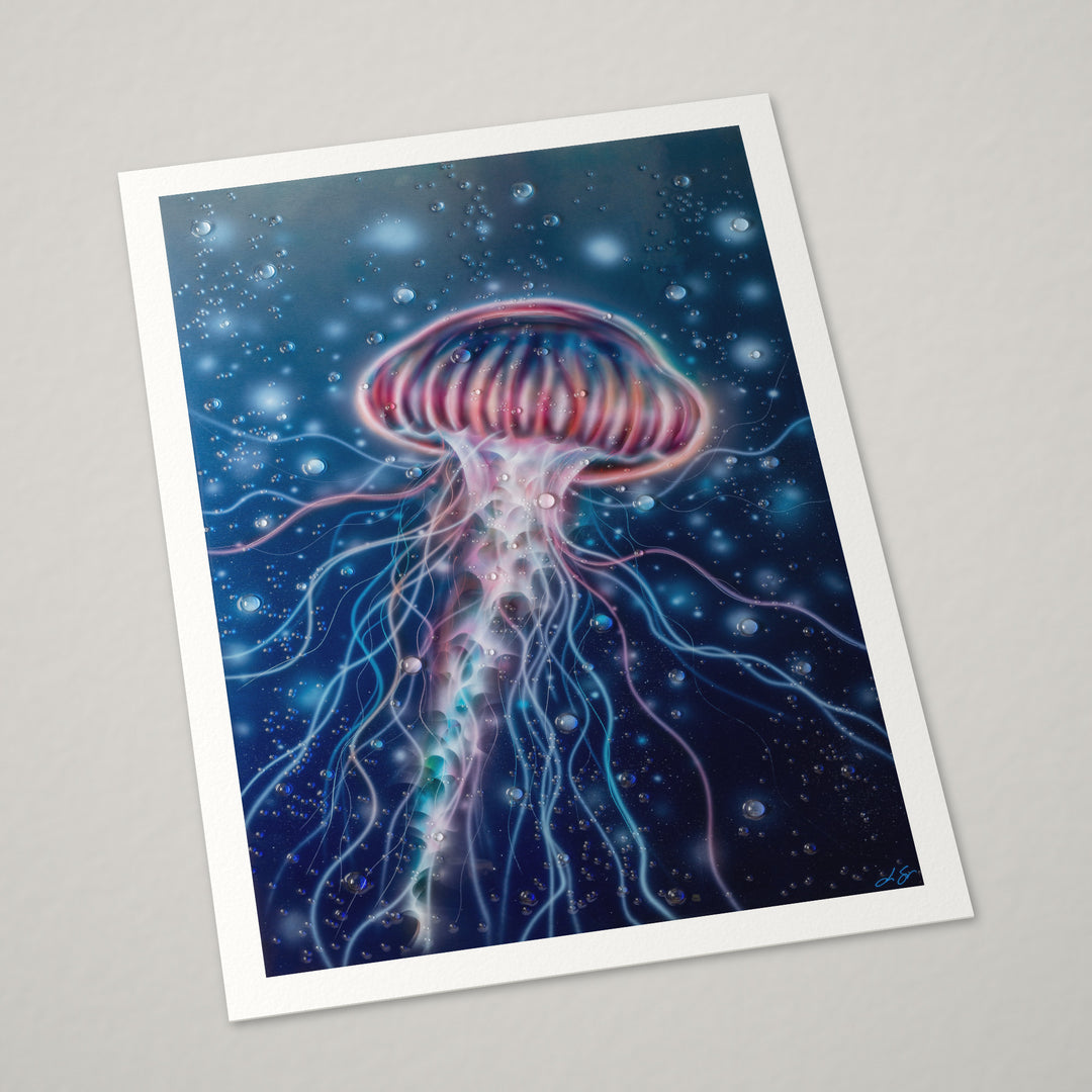 LIVEWIRE – Hand-Embellished Limited Edition on Watercolor Paper