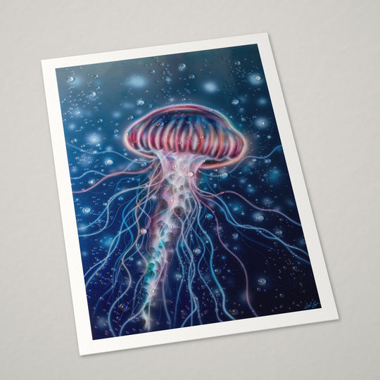 LIVEWIRE – Hand-Embellished Limited Edition on Watercolor Paper
